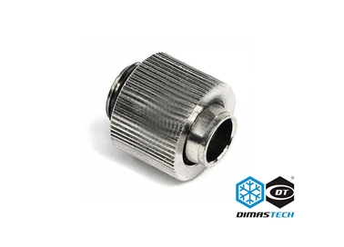 Compression Fitting 1/4G Tube 10/13mm Silver Nickel Compact